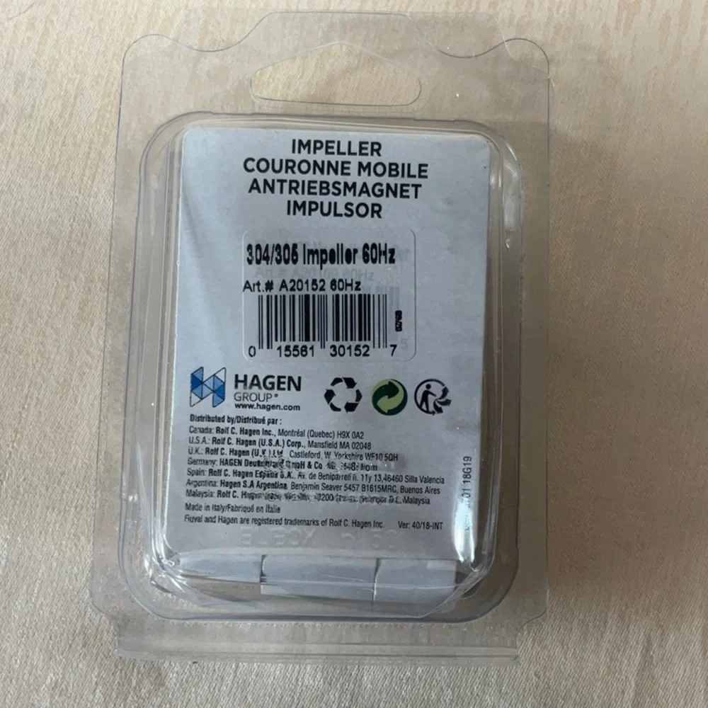 Hagen Impeller 304/305 Fluval Aquarium Filter Impeller (Part # A20152)